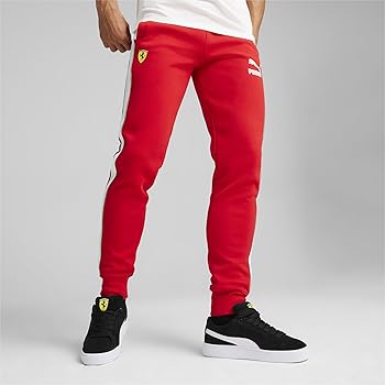 PUMAパンツRED  S Amazon.com: PUMA Men's Standard Scuderia Ferrari Race T7